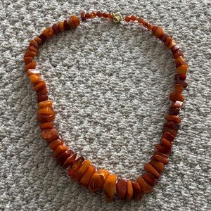 Amber Colored Necklace